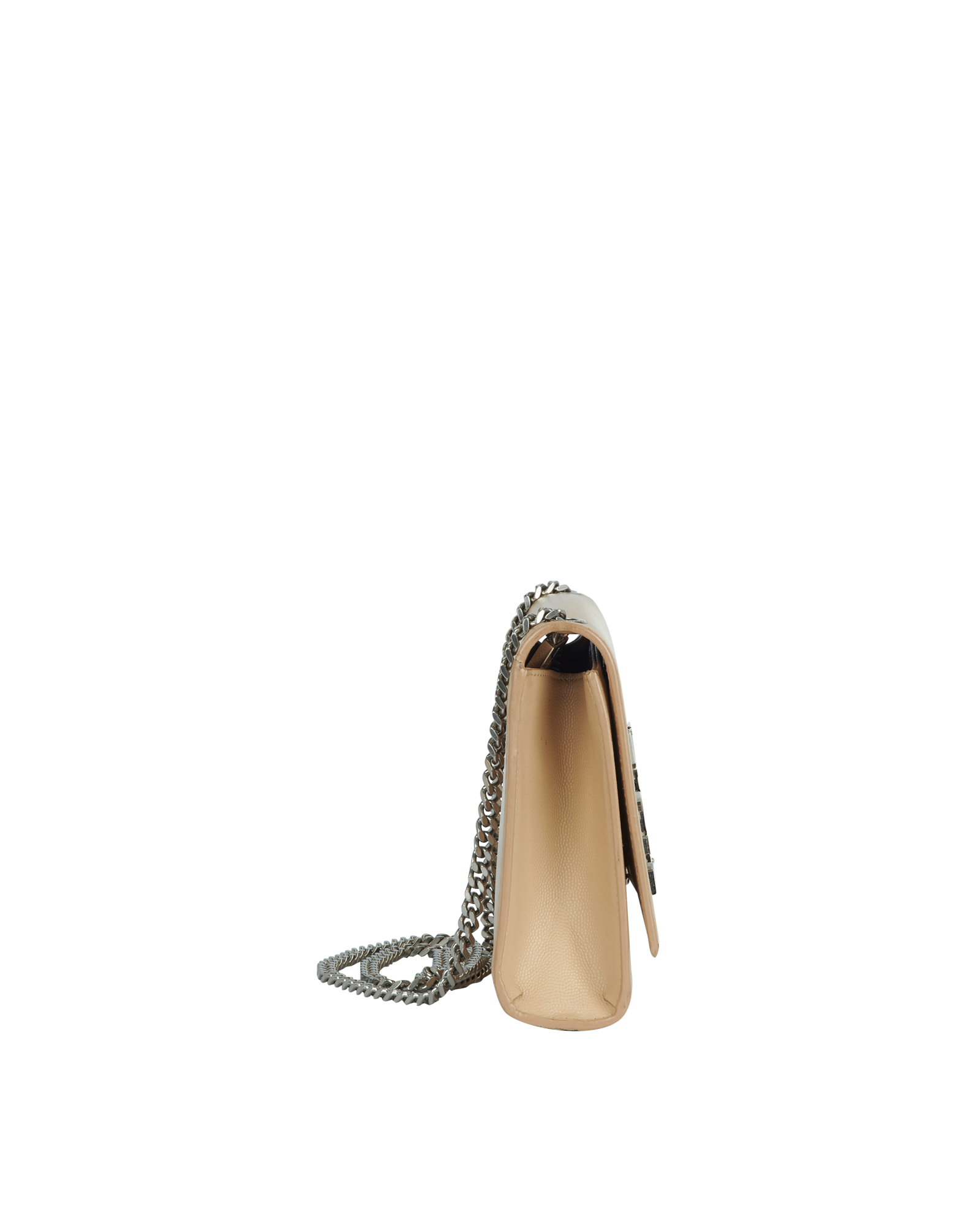 Kate Medium Shoulder Bag, &pound;950, Handbags, Beige, Leather, Bottom view